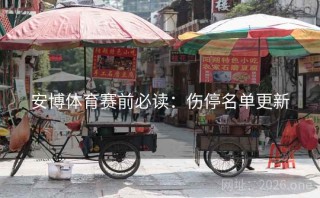 安博体育赛前必读:伤停名单更新