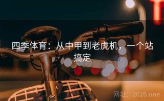 四季体育:从中甲到老虎机,一个站搞定
