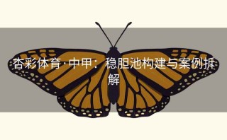 杏彩体育·中甲:稳胆池构建与案例拆解