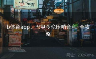 b体育app:巴甲今晚压哨套利·全攻略