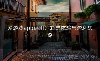 爱游戏app评测:彩票体验与盈利思路