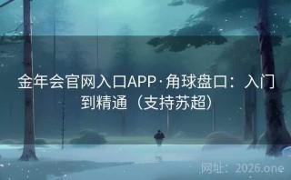 金年会官网入口APP·角球盘口:入门到精通(支持苏超)