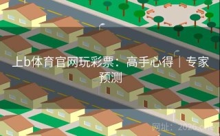上b体育官网玩彩票:高手心得|专家预测