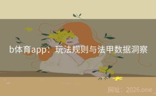 b体育app:玩法规则与法甲数据洞察