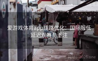 爱游戏体育app线路优化:国际服低延迟观赛与下注